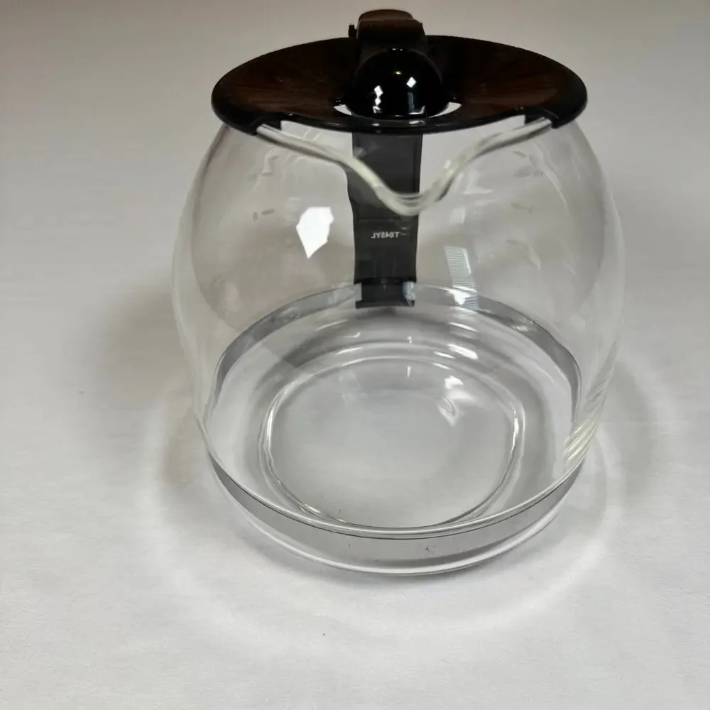 Mr. Coffee 12 Cup Replacement Carafe Glass Black PLD12-1 BVMC-SJ Coffee Pot EUC